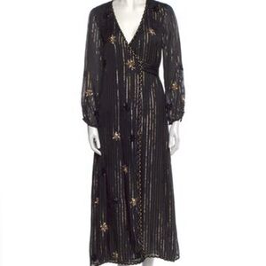 Elegant Black and Gold Women's Dress